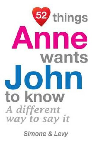 Cover of 52 Things Anne Wants John To Know