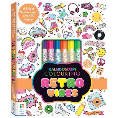 Cover of Kaleidoscope Colouring Kit Retro Vibes