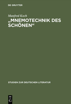 Book cover for "Mnemotechnik Des Schonen"