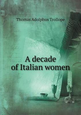 Book cover for A decade of Italian women