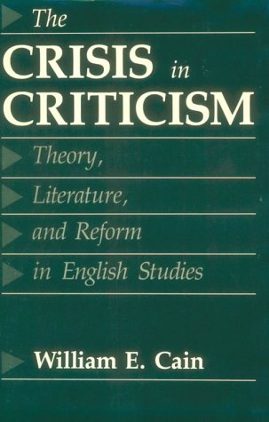 Book cover for Crisis in Criticism