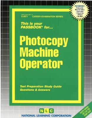 Book cover for Photocopy Machine Operator