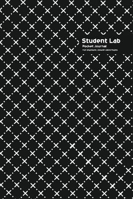 Book cover for Student Lab Pocket Journal 6 x 9, 102 Sheets, Double Sided, Non Duplicate Quad Ruled Lines, (Black)