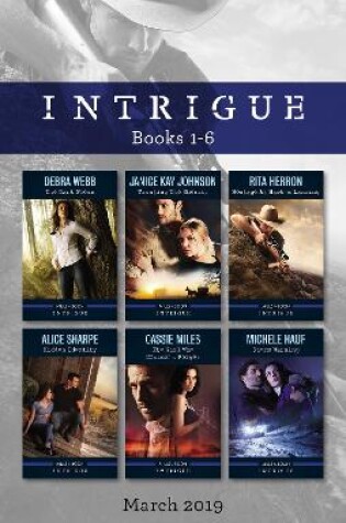 Cover of Intrigue Box Set 1-6/The Dark Woods/Trusting the Sheriff/Hostage at Hawk's Landing/Hidden Identity/The Girl Who Couldn't Forget/Storm Warni