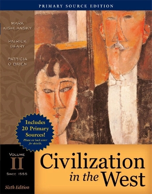 Book cover for Civilization in the West, Volume II (since 1555), Primary Source Edition (Book Alone)