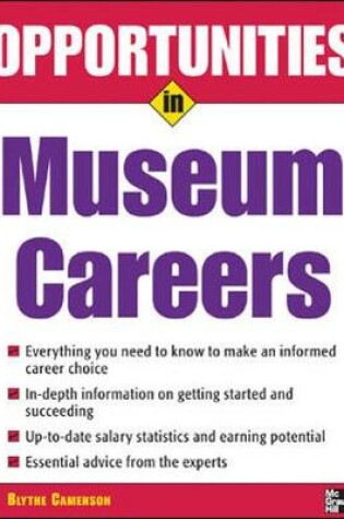 Cover of Opportunities in Museum Careers