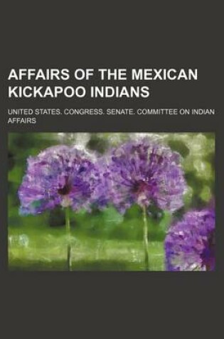 Cover of Affairs of the Mexican Kickapoo Indians (Volume 2)
