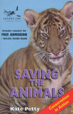 Book cover for SAVING THE ANIMALS