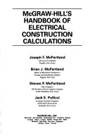 Book cover for McGraw-Hill's Handbook of Electrical Construction Calculations