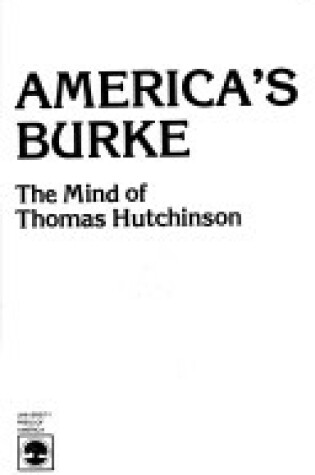 Cover of America's Burke