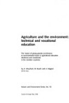 Book cover for Agriculture and the Environment