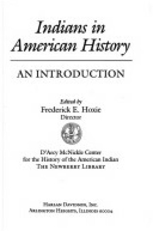 Cover of Indians in American History