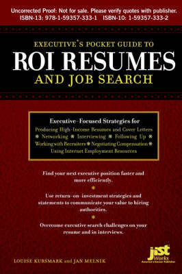 Cover of Executive's Pocket Guide to Roi Resumes