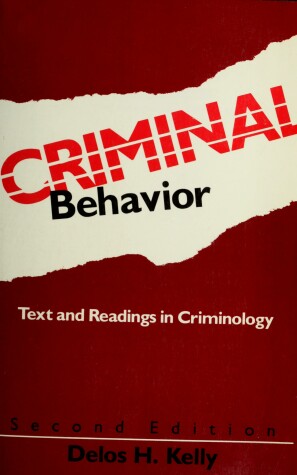 Book cover for Criminal Behavior