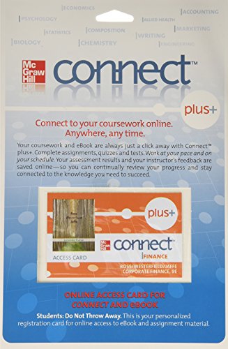 Book cover for Connect Plus Card for Corporate Finance