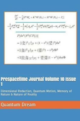 Cover of Prespacetime Journal Volume 10 Issue 1