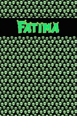 Cover of 120 Page Handwriting Practice Book with Green Alien Cover Fatima