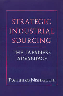 Book cover for Strategic Industrial Sourcing