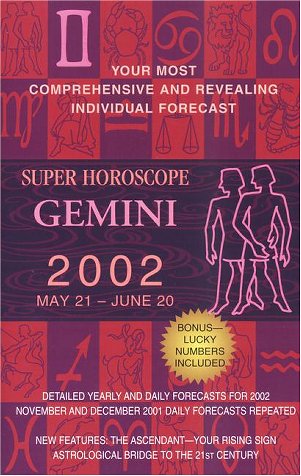 Book cover for Super Horoscope 2002: Gemini