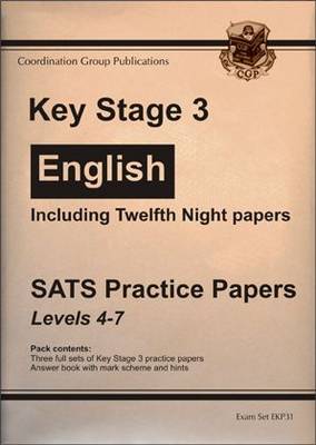 Book cover for KS3 English SATS Practice Papers (Twelfth Knight)