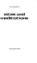 Cover of Rites and Meditations