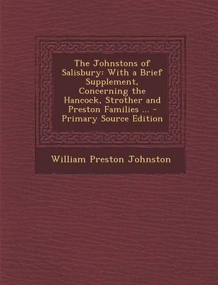 Book cover for The Johnstons of Salisbury