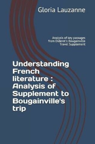 Cover of Understanding French literature