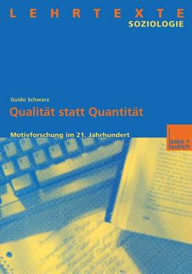 Book cover for Qualität statt Quantität