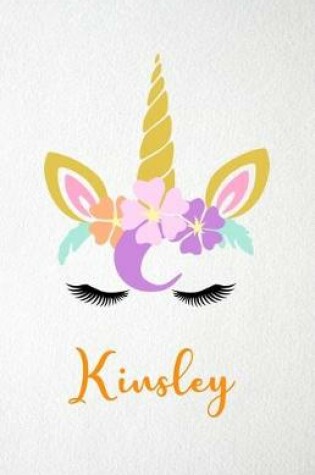 Cover of Kinsley A5 Lined Notebook 110 Pages