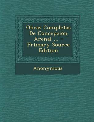 Book cover for Obras Completas de Concepcion Arenal ...