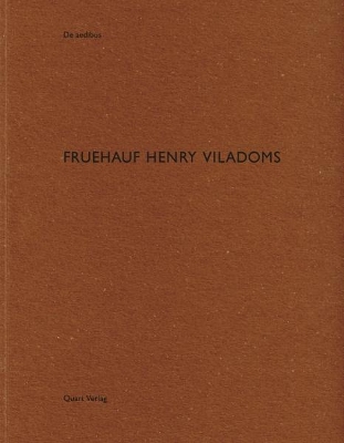 Cover of Fruehauf , Henry and Viladoms: De Aedibus