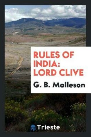 Cover of Rules of India