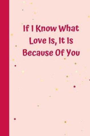 Cover of If I Know What Love Is, It Is Because Of You