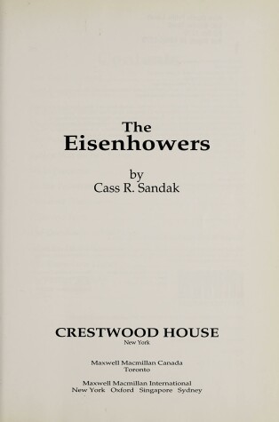 Book cover for The Eisenhowers