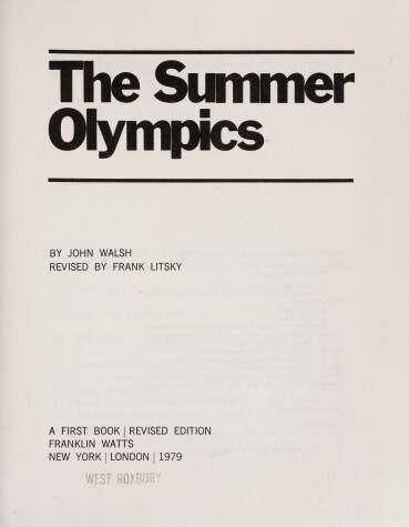 Cover of The Summer Olympics