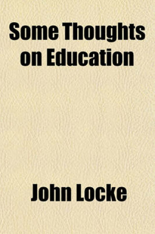 Cover of Some Thoughts on Education