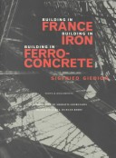 Cover of Building in France, Building in Iron, Building in Ferroconcrete