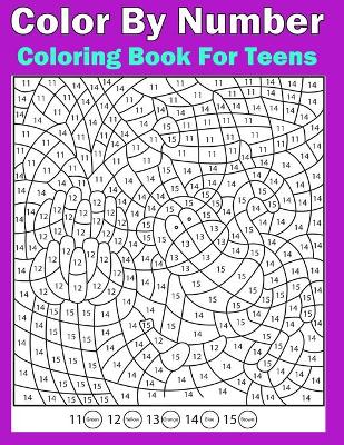 Book cover for Color By Number Coloring Book for teens