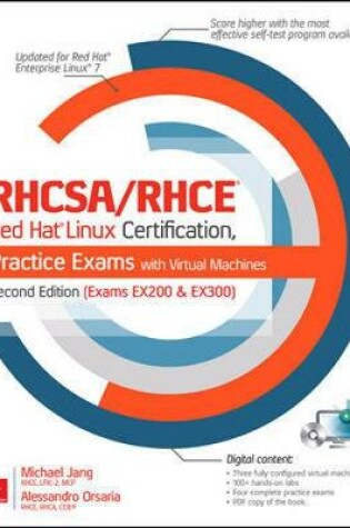 Cover of RHCSA/RHCE Red Hat Linux Certification Practice Exams with Virtual Machines, Second Edition (Exams EX200 & EX300)