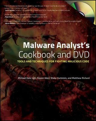 Book cover for Malware Analyst's Cookbook and DVD