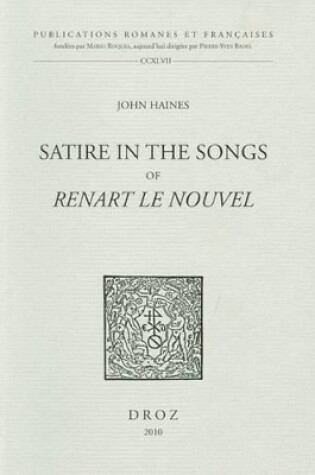 Cover of Satire in the Songs of Renart Le Nouvel