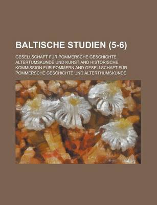 Book cover for Baltische Studien (5-6)