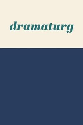 Book cover for Dramaturg