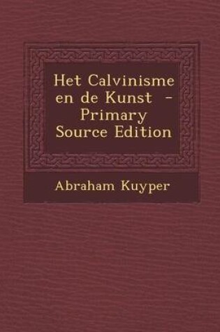 Cover of Het Calvinisme En de Kunst