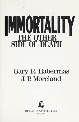 Book cover for Immortality