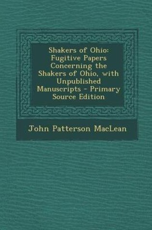 Cover of Shakers of Ohio