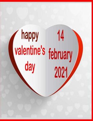 Book cover for happy valentine's day 14 february 2021