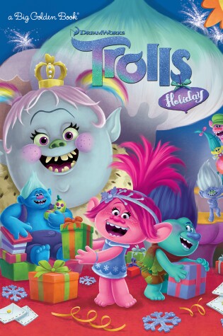 Cover of Trolls Holiday Big Golden Book (DreamWorks Trolls)