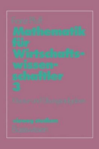 Cover of Mathematik fur Wirtschaftswissenschaftler