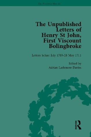 Cover of The Unpublished Letters of Henry St John, First Viscount Bolingbroke Vol 1